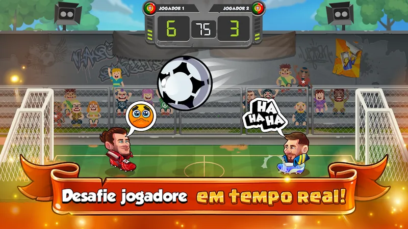 Imagem real do jogo Head Ball 2
