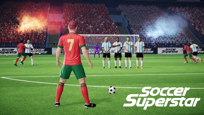 Imagem real do jogo Soccer Super Star